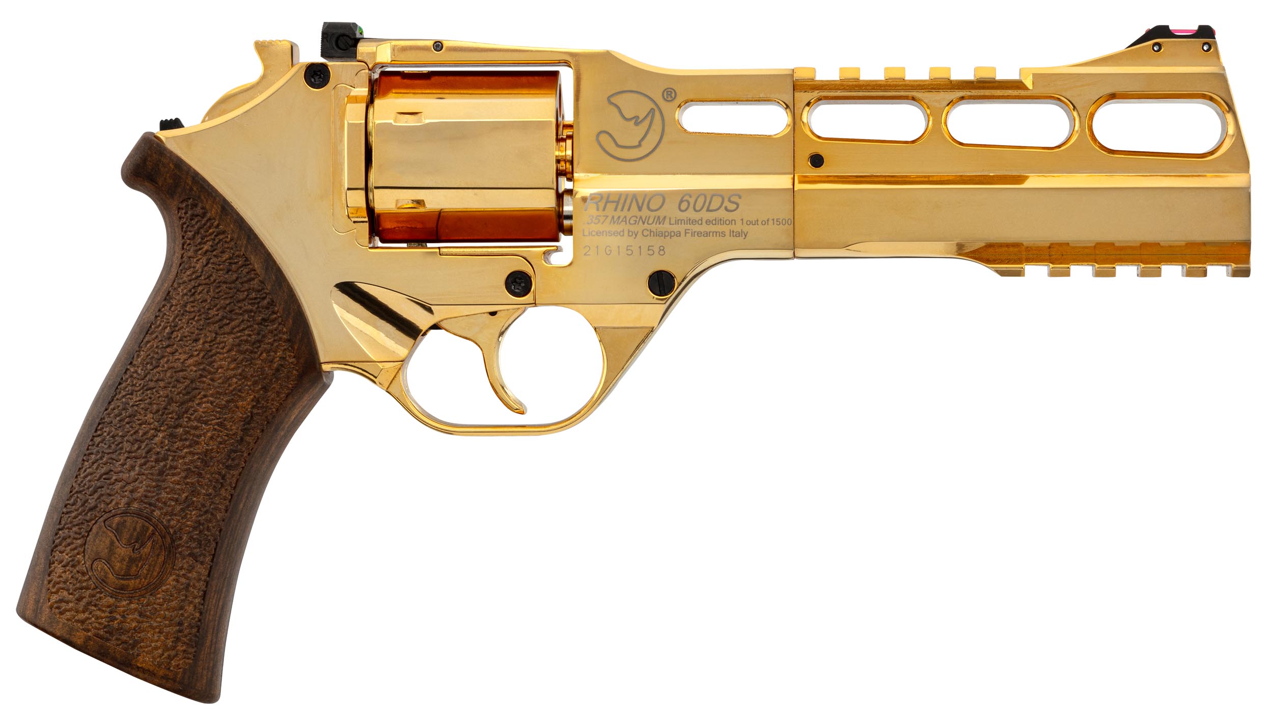 Photo Airsoft Revolver Chiappa Rhino 60DS GOLD 18K 1J limited Edition
